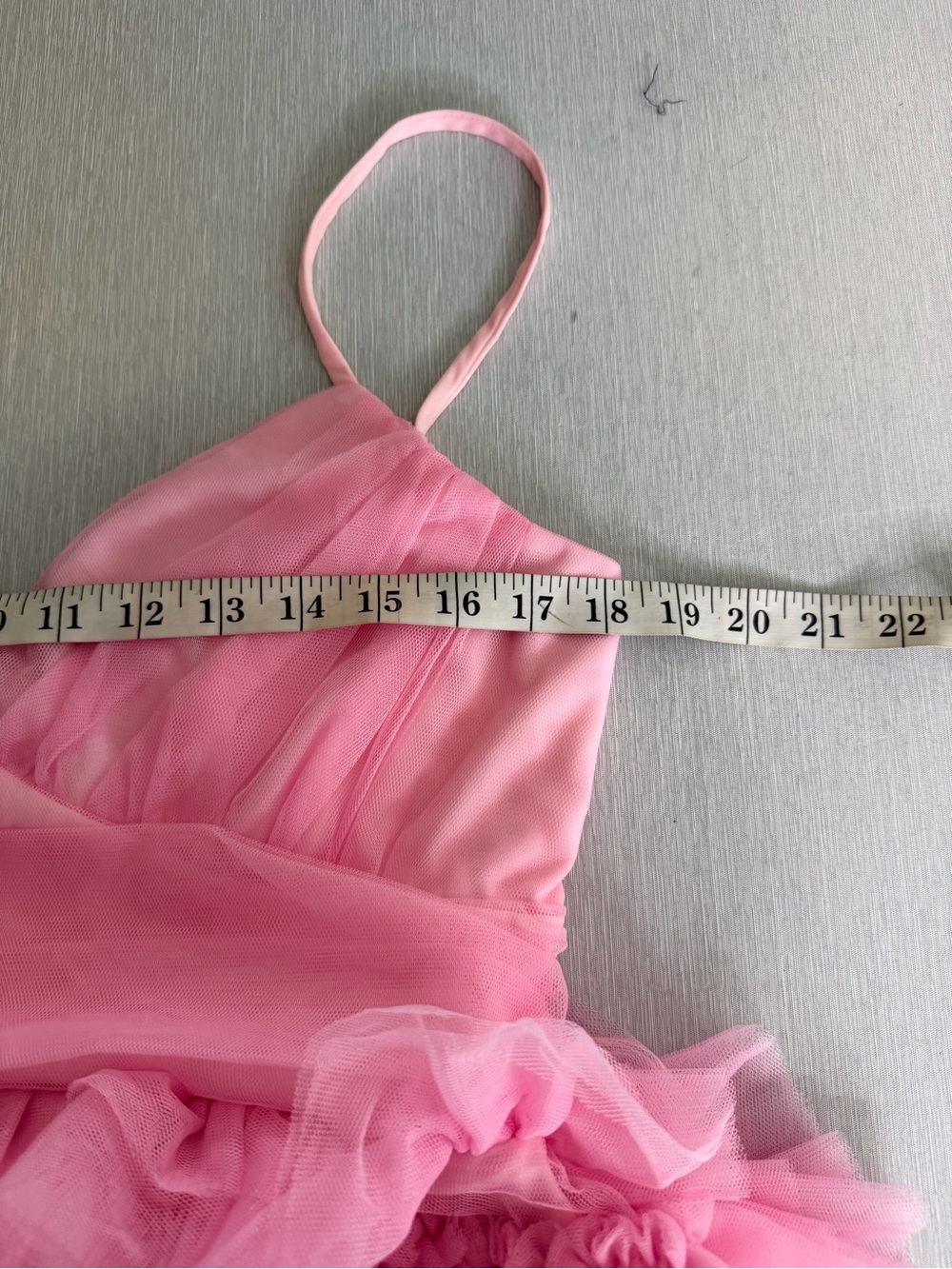 Lulus Special Poise Pink Tulle Pleated Sleeveless Tiered Mini Dress Size XL NWT - Picture 10 of 15